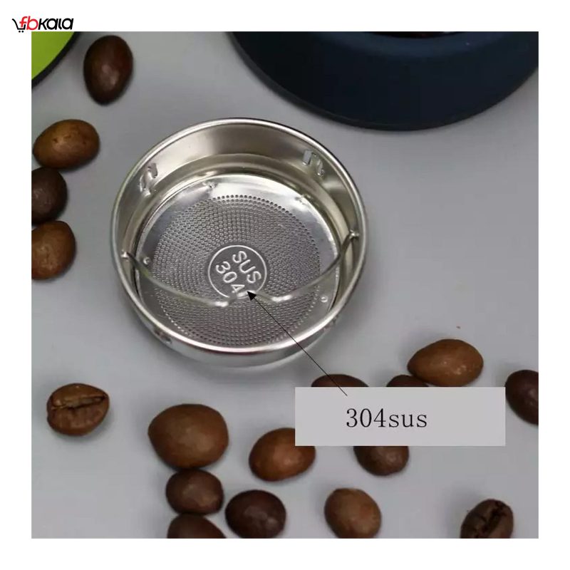 فلاسک استیل روکش سیلیکون نیم لیتری کد 1010-قهوه ساز