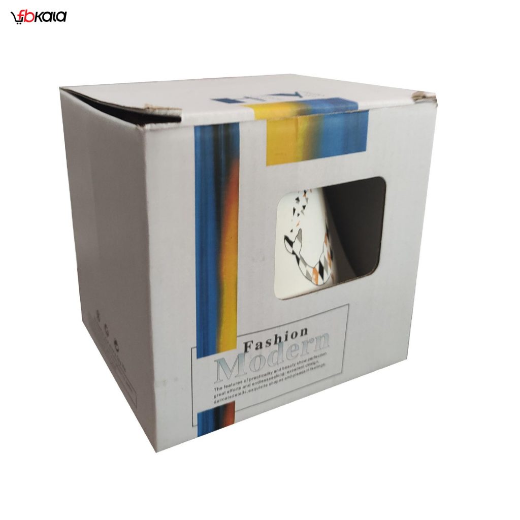 ماگ سرامیکی فشن مدل Gazelle سفید کد 1028-3